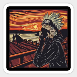 kakashi scream Sticker